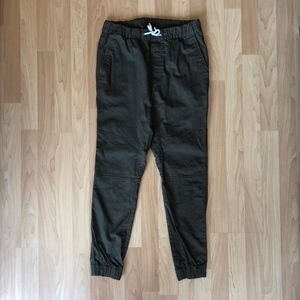 Divided Olive Joggers